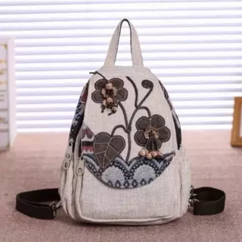 Простой Легкий Плетеный винтажный женский рюкзак ручной работы в китайском этническом стиле многофункциональный Повседневный Рюкзак Дорожная Сумка