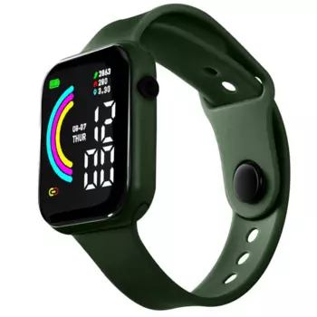 Простые квадратные милые наручные часы, Легко читаемые квадратные наручные часы для детей, студентов