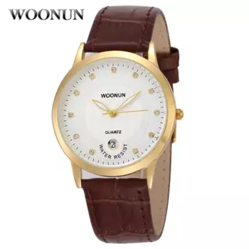 Простые мужские часы, мужские часы с кожаным ремешком, кварцевые наручные часы с датой, мужские часы