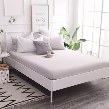 Простыня хлопковая однотонная FLOWERS AND CAKES