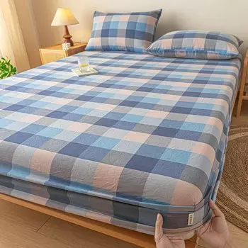 Простыня из хлопка в полоску для взрослых и детей