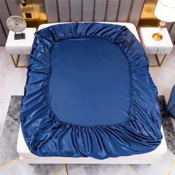 Простыня из полиэстера mystybloom, искусственный шелк, атлас, размер Twin/Full/Queen/King