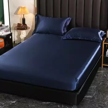 Простыня на резинке xiao qi qi из шелка и ледяного шелка