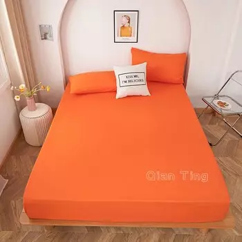 1 шт., 100% полиэстер, высокий, глубокий, плотный, подходит для качественного в Египте, только простыня на резинке вокруг матраса, легкий уход (без наволочек)