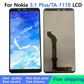 Протестированный ЖК-дисплей для Nokia 3,1 Plus без рамки, дисплей с сенсорным экраном, дигитайзер TA-1118 TA-1104 TA-1125 TA-1117 TA-1113 TA-1115 LCD