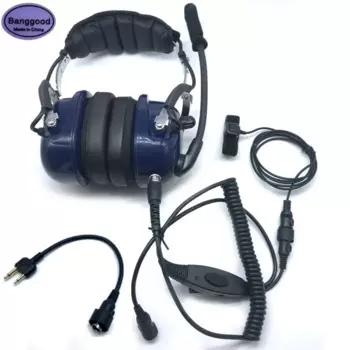 Противошумная авиационная гарнитура PTT Mic, динамик, наушники Pilot для ICOM IC-F11 F10 F20