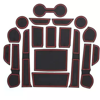 Противоскользящая резиновая подушка для автомобильной двери, красная прокладка для разъема для ворот, для Toyota Hilux 2015 2016 2017 2018 2019-2021, аксессуары для интерьера