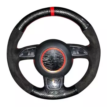 Противоскользящая замшевая Оплетка на Автомобильный руль для Audi A1 8X A3 8V Sportback A4 B8 Avant A5 8T A6 C7 A7 G8 A8 D4 Q3 8U Q5 8R