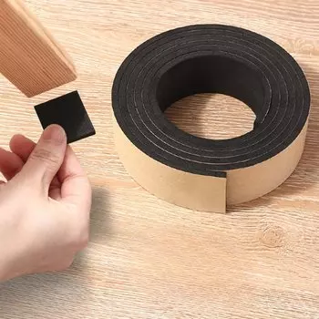 Противоскользящие накладки на ножки мебели MOONBIFFY, черные, ЭВА, 5 м