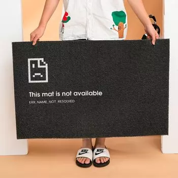 Противоскользящий черный ПВХ коврик DZQ