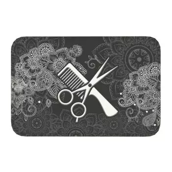 Противоскользящий коврик Мандала Цветы для ванной