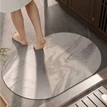 Противоскользящий напольный коврик для ванной, в форме облака