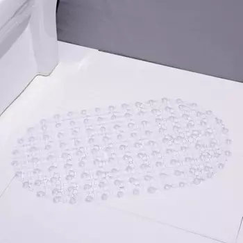 Противоскользящий пластиковый коврик для ванной 38x68 см