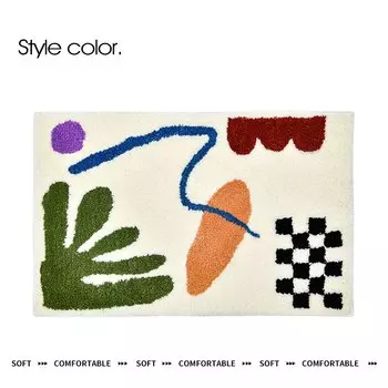 Противоскользящий замшевый коврик FIOUSHWIN для ванной