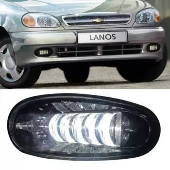 Противотуманная фара для автомобиля daewoo Chevrolet lanos sens светильник DRL дневные ходовые огни Русская версия Противотуманные фары для вождения lanos