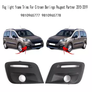 Противотуманная фара для Citroen Berlingo Peugeot Partner 2015-2019, передний бампер, противотуманная решетка 9810965777 9810965778