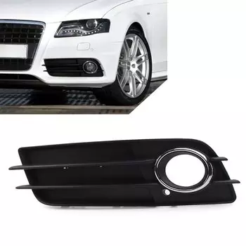 Противотуманная фара для переднего бампера автомобиля, 1 шт., крышка радиатора с хромированным кольцом для Audi A4 B8 S-Line S4 2008 2009 2010 2011 2012