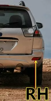 Противотуманная фара для заднего бампера Jac Sense C190 2007-2010, задний светоотражающий задний светоотражатель