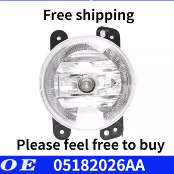 Противотуманная фара с кронштейном, подходит для Chrysler Dodge Jeep Wrangler 2011-2017 05182026AA 5182026AA, 1 шт.