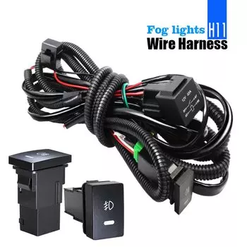 Противотуманные фары Angel Eye в сборе для Nissan X-Trail T30 2001-2006, левый и правый светодиод, противотуманные дневные ходовые огни, ДХО, лм, 12 В, 30 Вт