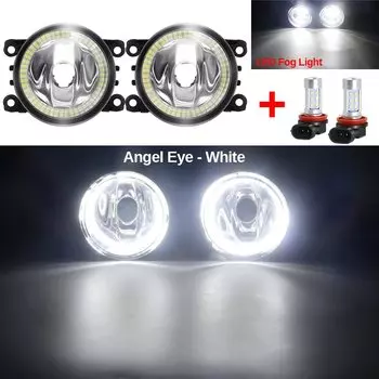 Противотуманные фары «Ангельский глаз» автомобиля, передний бампер, кольцо Halo, противотуманные фары DRL H11 для Subaru Outback Forester XV Impreza Legacy WRX STI BRZ Justy