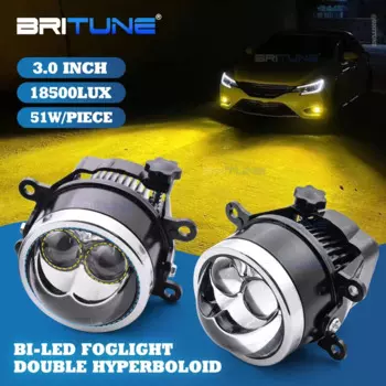 противотуманные фары Bi led линзы 3 дюйма для Ford Focus MK2 MK3 Fiesta/Honda/Suzuki/Subaru, тюнинг прожектора, птф светодиодные, туманки, противотуманки, двойные гиперболоидные линзы, сделай сам, аксессуары для авто