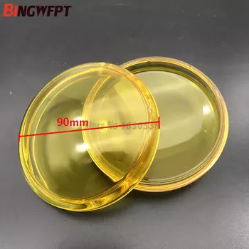 Противотуманные фары диаметром 90 мм, 2 шт., желтые закаленные стеклянные Противотуманные фары для Honda CR-V CRV Accord vision Crosstour Pilot CR-Z CRZ Fit
