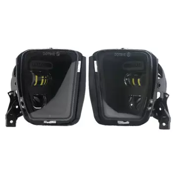 Противотуманные фары для Dodge Ram 1500 2013-2018, Белый бампер DRL, противотуманные фары, водонепроницаемые автомобильные аксессуары 12 В