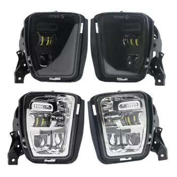 Противотуманные фары для Dodge Ram 1500 2013-2018, Белый бампер DRL, противотуманные фары, водонепроницаемые автомобильные аксессуары 12 В