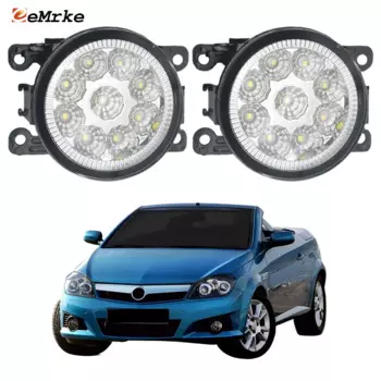 Противотуманные фары EEMRKE, 9 светодиодов, 2 шт., для Opel Vauxhall Holden Tigra TwinTop B Tigra XC VXR 2004-2009 H11 12 В, противотуманные фары для переднего бампера PTF