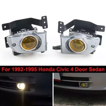Противотуманные фары, противотуманные фары для 1992-1995 Honda Civic 4D Седан, комплект переключателей фар дальнего света