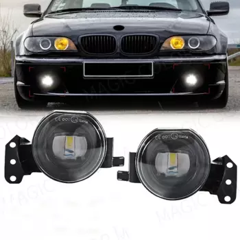 Противотуманные фары, светодиодный ные фары для BMW E60, E90, E63, E46, 323i, 325i, 525i, противотуманные фары для автомобильного вождения, водонепроницаемые дневные фонари, автомобильные аксессуары, 12 В
