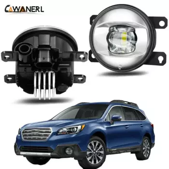 Противотуманные фасветильник в сборе для Subaru Outback 2010, 2011, 2012, автомобильный водитель + со стороны пассажира светодиодный ные линзы, противотуманные фасветильник DRL 30 Вт, 8000лм, 12 В