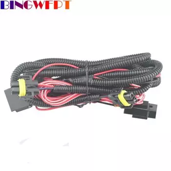 Противотуманный кабель с предохранителем для VW New Polo Golf Jetta MK5 MK6 Skoda Octavia, 12 В