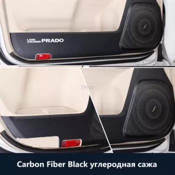 Противоударная наклейка на дверь, натуральная кожа, для Toyota Land Cruiser Prado 150, 2010, 2011, 2012, 2013, 2014, 2016, 2017, 2018, 2019