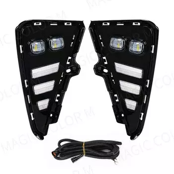 Proton X50 Geely Coolray Binyue 2021-2023 Дневные Ходовые Огни DRL LED Белый Желтый Синий Сигнальный Указатель Поворота 12 В ...