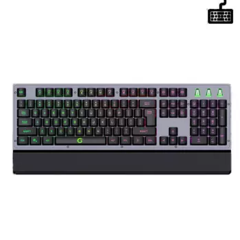 Проводная игровая клавиатура с RGB-подсветкой, 104 клавиш