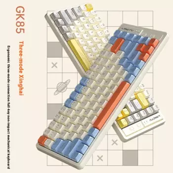 Проводная клавиатура Lt Gk85, G, Bluetooth, эргономичная амортизирующая подсветка, игровая механическая клавиатура для офиса и соревнований