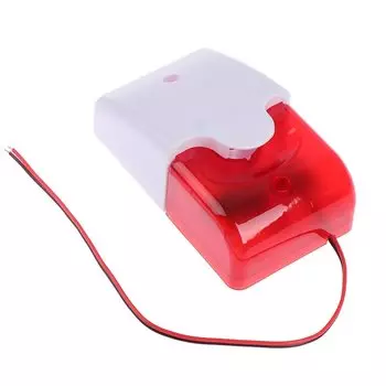 Проводная стробоскопическая сирена Wofea WF-103 красная 110 дБ