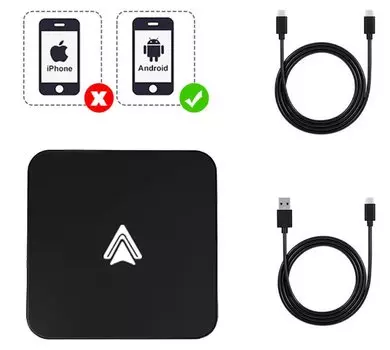 Проводной и беспроводной адаптер Acodo CarPlay Android Auto Smart Dongle Mini Box Plug and Play Bluetooth-подключение USB-интерфейс