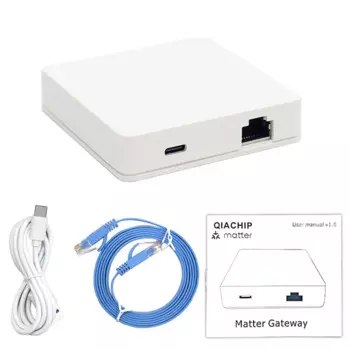 Проводной шлюз Matter Zigbee 3,0, концентратор Smart Home Bridge Matter Gateway Hub Siri, голосовое управление для Google Alexa Home Kit, прочный