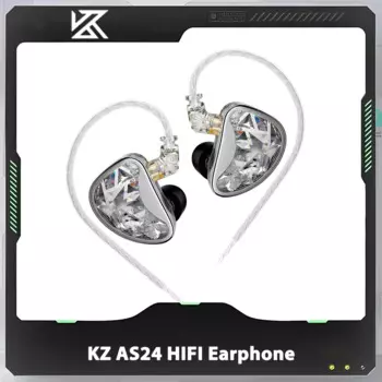 Проводные наушники KZ AS24, Hi-Fi наушники-вкладыши с 12 сбалансированными якорями, 24BA, наушники-вкладыши с регулируемым тоном, эргономичные наушники для ПК, подарок для геймера
