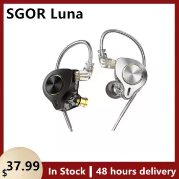 Проводные наушники SGOR Luna, Hi-Fi наушники-вкладыши с плоскостным драйвером 13,5 мм, с разъемом USB Type-C