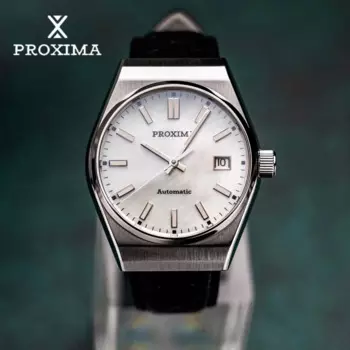 Proxima PX1696 Модные мужские часы 38 мм PT5000 Автоматические механические сапфировые винтажные часы 200 м Водонепроницаемые BGW-9 Lume