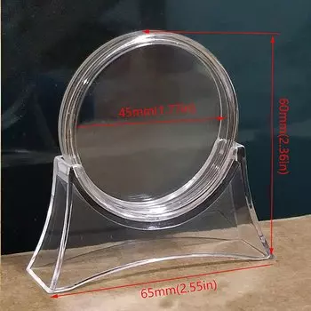 Прозрачная акриловая монетница CANAMEK 45 мм