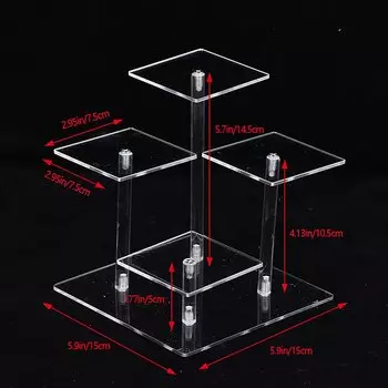 Прозрачная акриловая подставка для мелочей