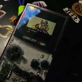 Прозрачная фиолетовая Ретро портативная игровая консоль для Gameboy Color GBC оригинальный Восстановленный