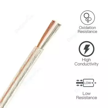 2 контакта, прозрачная фотолюстра, 28, 26, 24, 22, 20 AWG