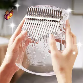 Прозрачная клавиатура для большого пальца Kalimba, 17 клавиш, Marimba, профессиональное мини-пианино Kalimba, портативная клавиатура Teclado Musica, инструменты клавиатуры WZ50MZ