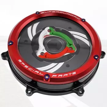 Прозрачная крышка сцепления двигателя мотоцикла Panigale 959 1199 1299 V2 2020 -2021 для Ducati, водонепроницаемая защита, алюминиевый сплав